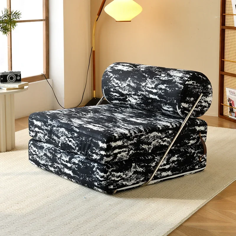 Simple tofu block sofa single leisure sofa bed folding dual-purpose sleeping and lying module combination
