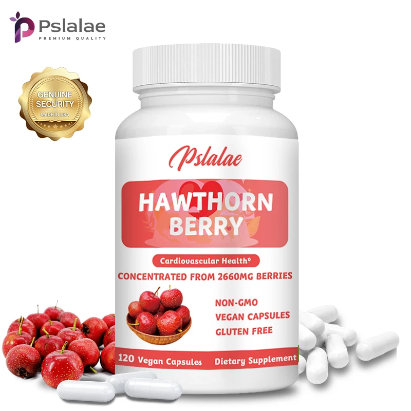 Premium Hawthorn Berry Capsules - Hawthorn Extract Plant Polyphenol Supplement