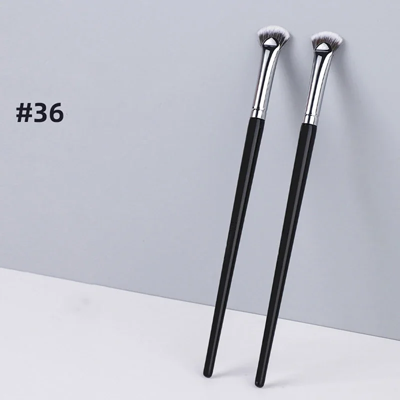 1PC Fan-förmigen Wimpern Pinsel Weiche Kein Ausfallen Professionelle Schönheit Wimpern Make-Up Pinsel Mascara Highlighter Pulver Wisch werkzeug