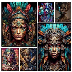 5d DIY Mexican Art Full Round Square Diamond Painting Egypt African Goddess Home Decor Diamond Mosaic Cross Stitch Handicrafts