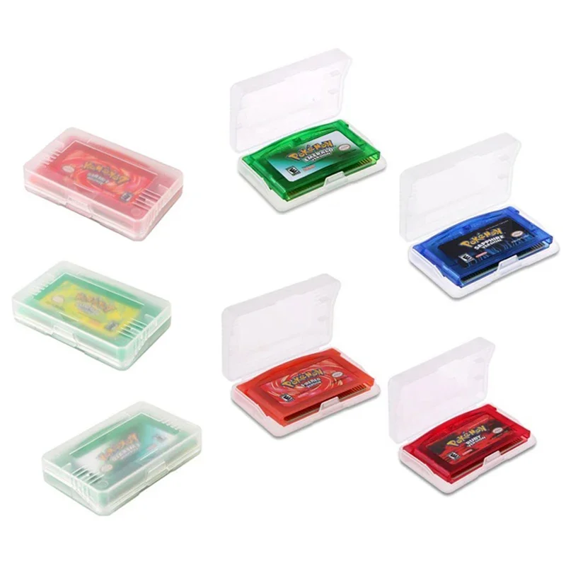 10pcs/set Clear Plastic Game Cartridge Card Box Case Cover For Game Boy GBA SP GBM