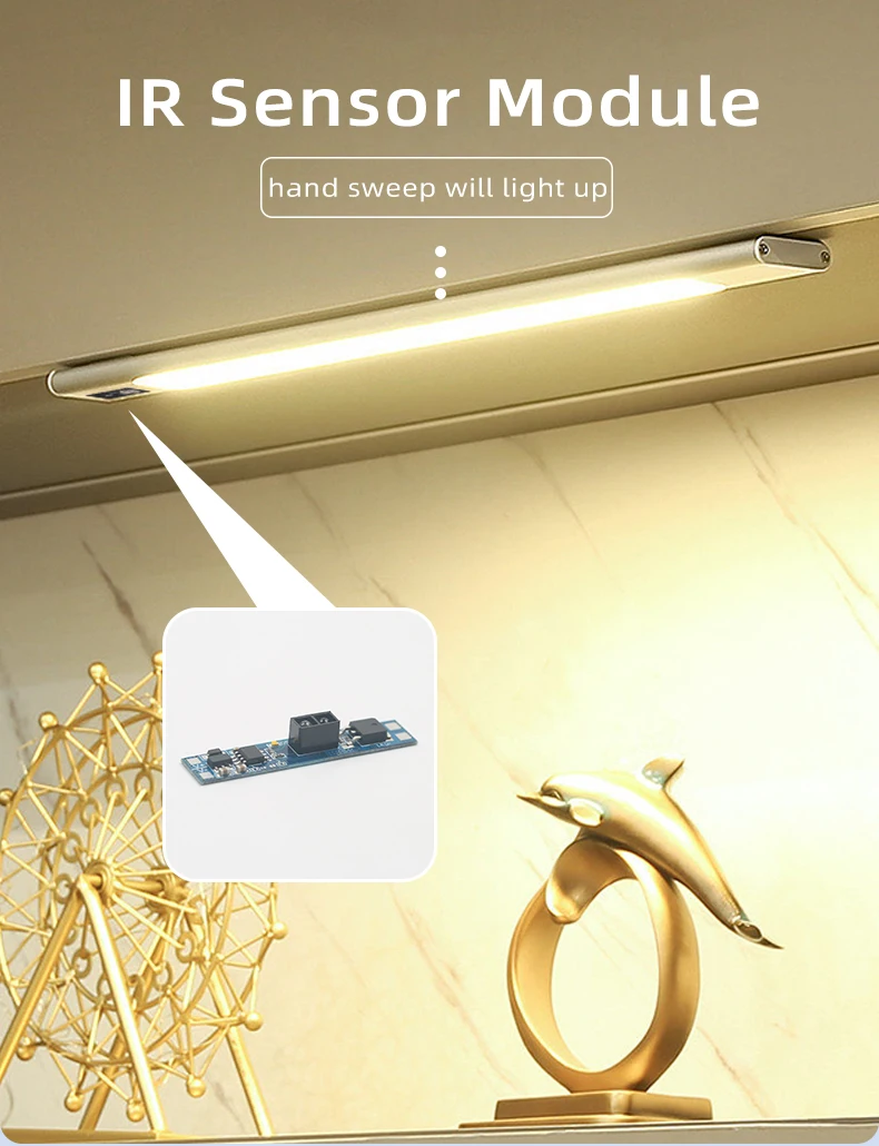 LED-Sensorschalter für Kurzstrecken-Näherung 12V 24V 8A Schrank für Lineare Streifen Aluminiumprofil IR-Sensoren Handbewegungsschalter – Detail 1