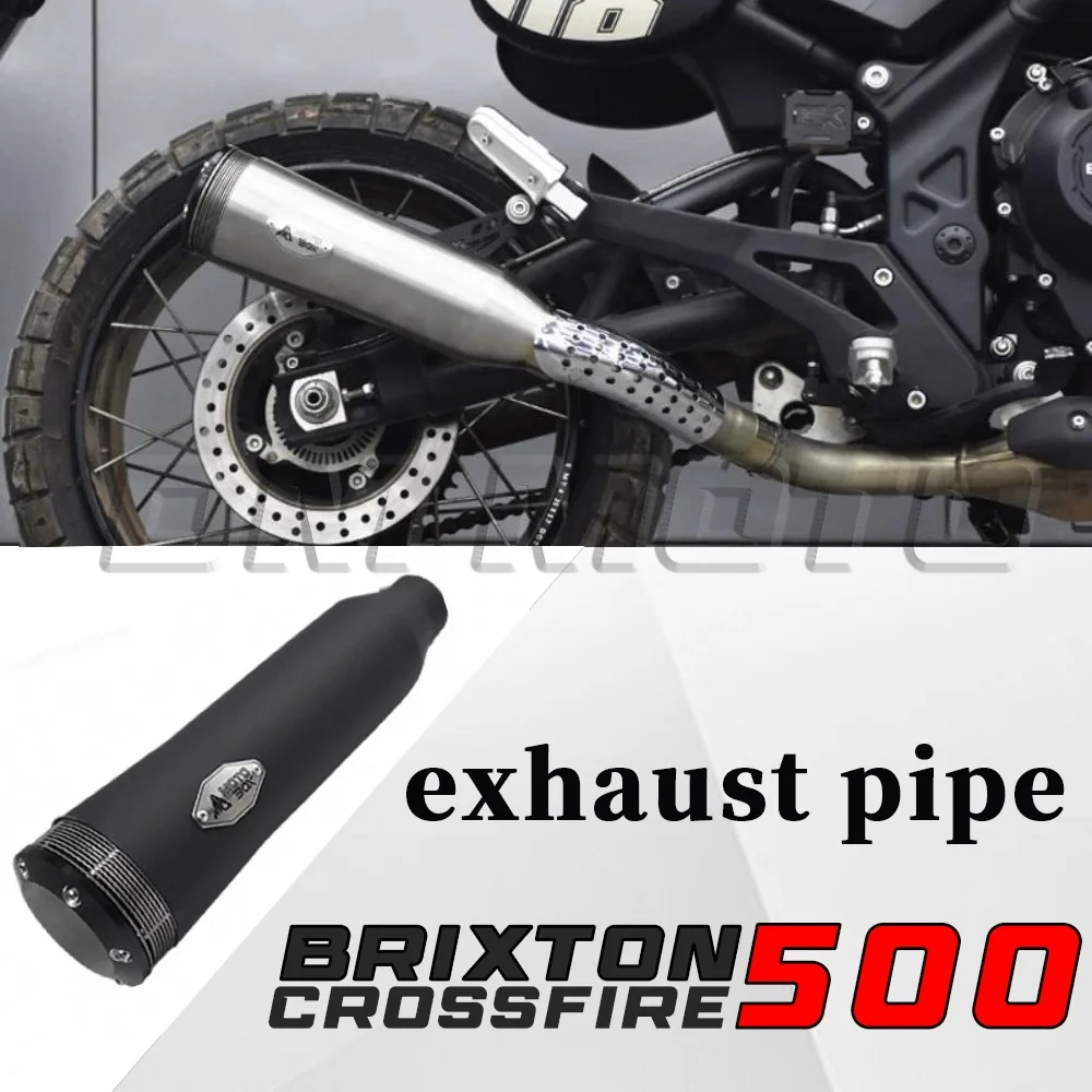 

Правая одновыходная выхлопная труба мотоцикла имеет глубокий и резонансный звук BRIXTON CROSSFIRE 500GK
