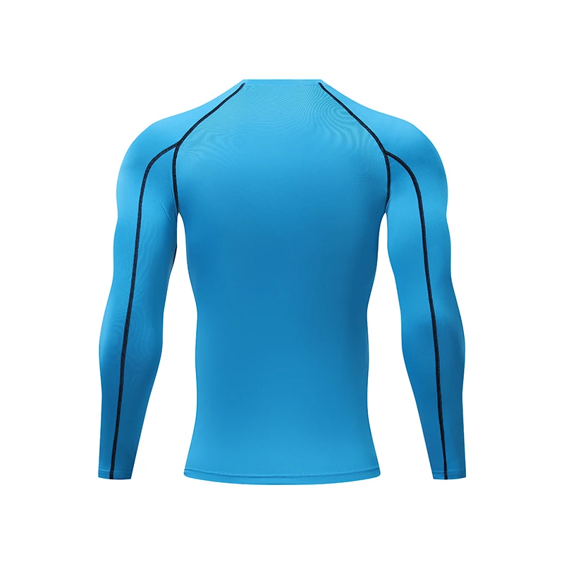 Men's Running Compression T-shirt Long sleeves Sport Tees Gym Fitness Sweatshirt Man Jogging Tracksuit Homme Athletic Shirts Top view 5