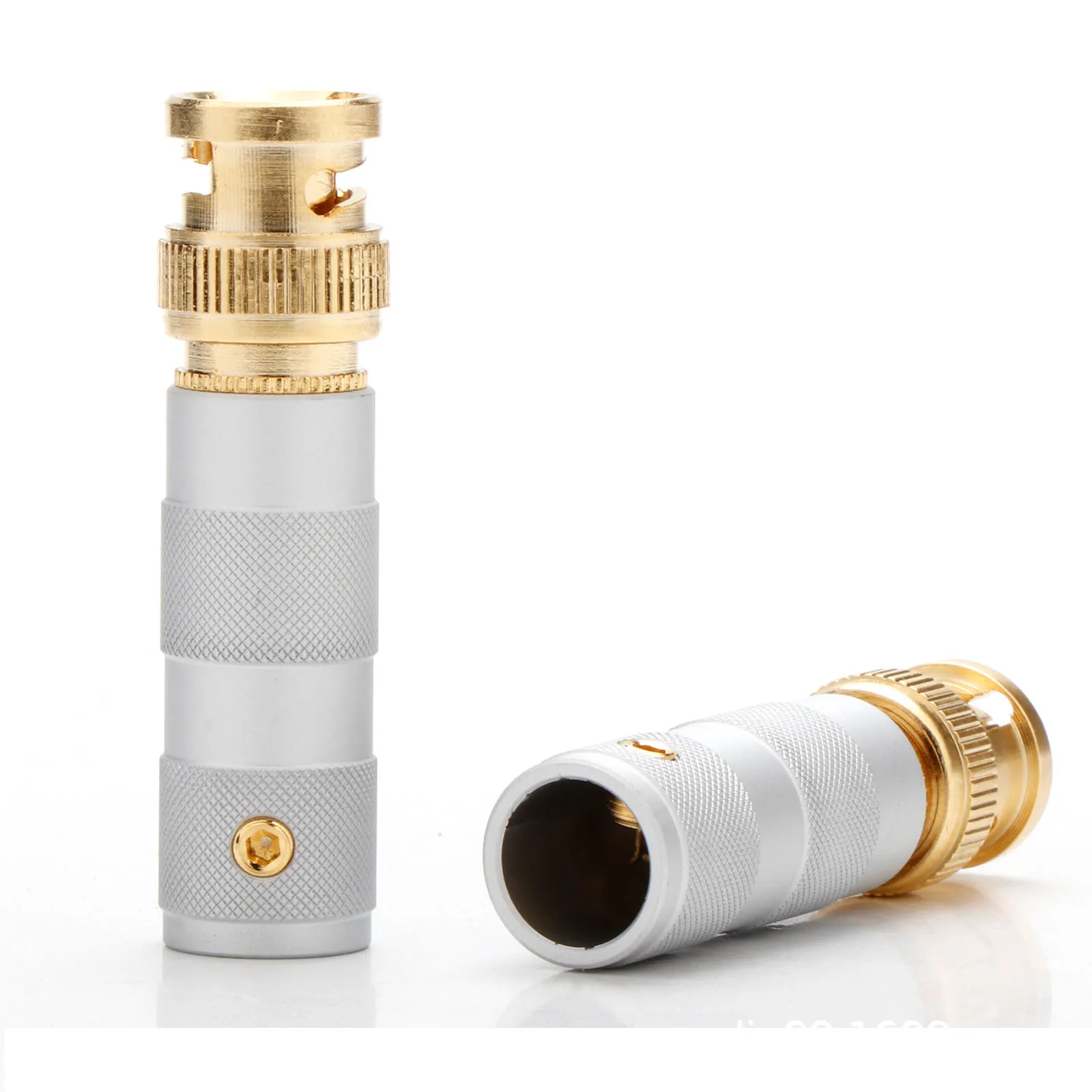 1pcs Hifi Audio Digital High Definition Gold Plated BNC Pulg Connector75-5 Ohm Monitoring Cable Connectors