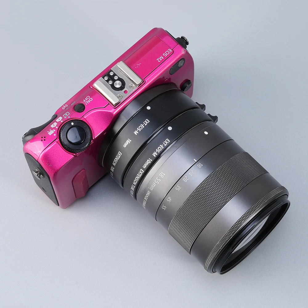 FOTGA-tubo de extensión Macro AF de enfoque automático electrónico, juego de 10 + 16mm para montaje Canon EOS M