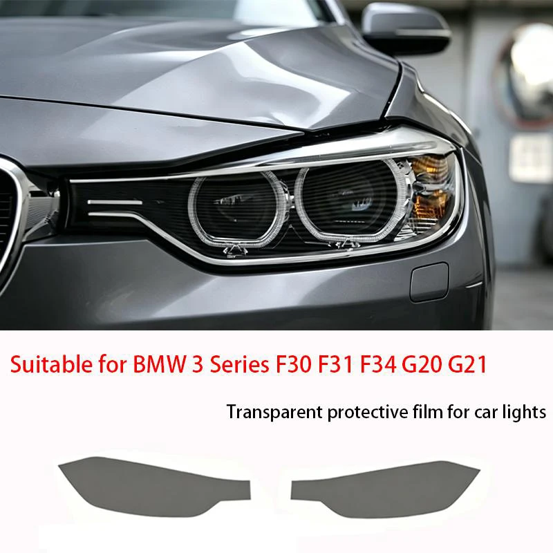 

Защитная пленка из ТПУ для фар BMW 3 серии F30 F31 F34 G20 G21, прозрачная, тонированная в черный цвет, антицарапийная, самовосстанавливающаяся наклейка-покрытие