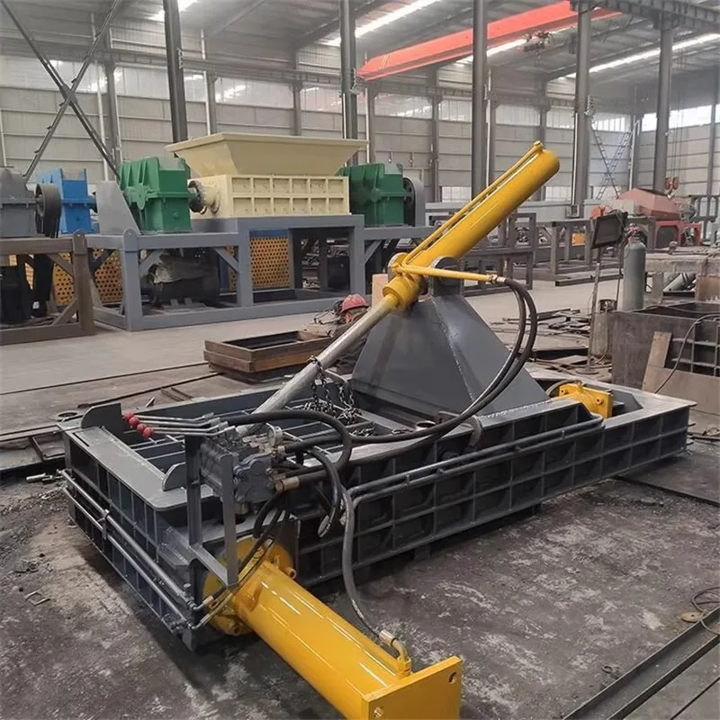 Équipement de recyclage de métaux ferreux personnalisé, presse à balles horizontale pour canettes en aluminium, machine à balles hydrauliques pour ferraille