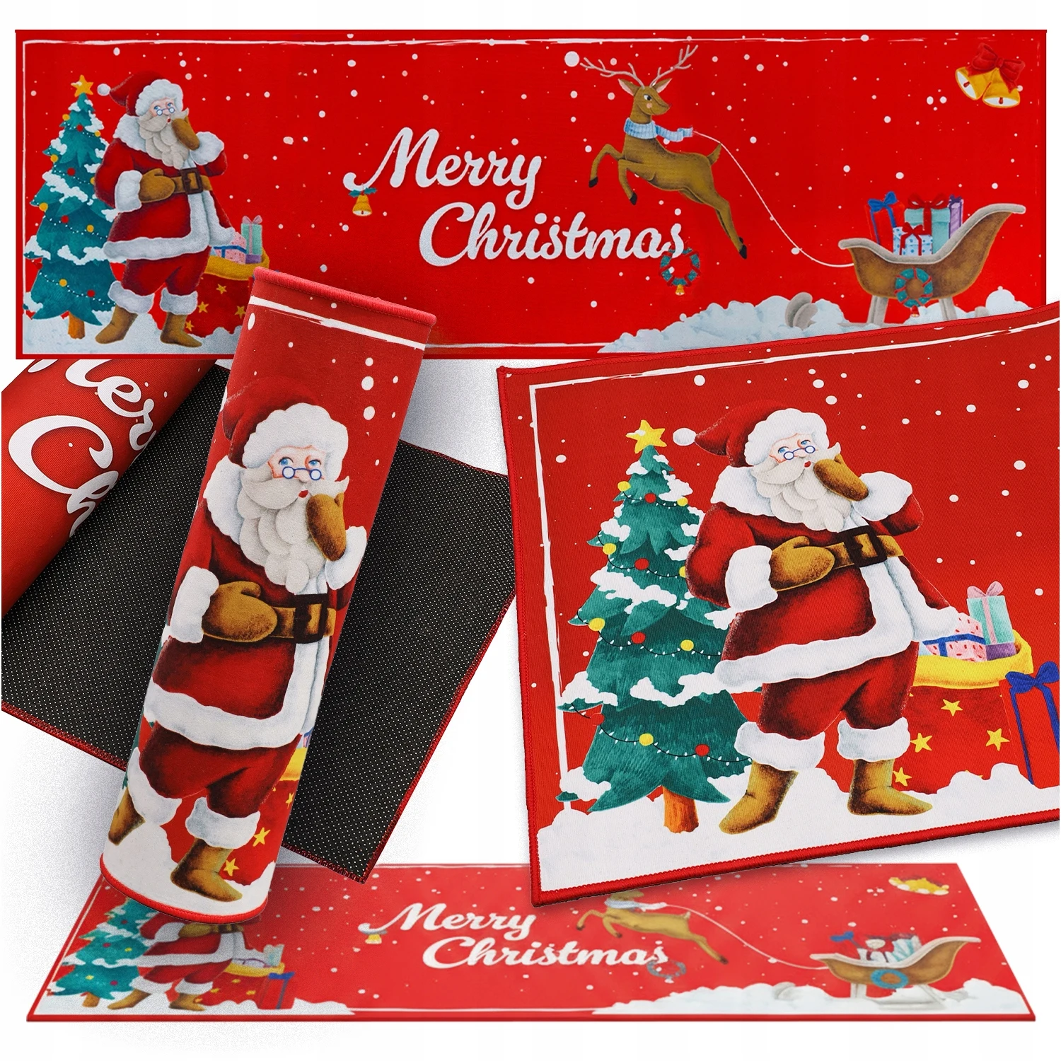 Kerstloper 160 x 50 cm lang, zacht, antislip, decoratief, voor vakantie, huis, keuken, badkamer, hal, modern, praktisch, betrouwbaar, strak design, eenvoudig, multifunctioneel, dagelijkse