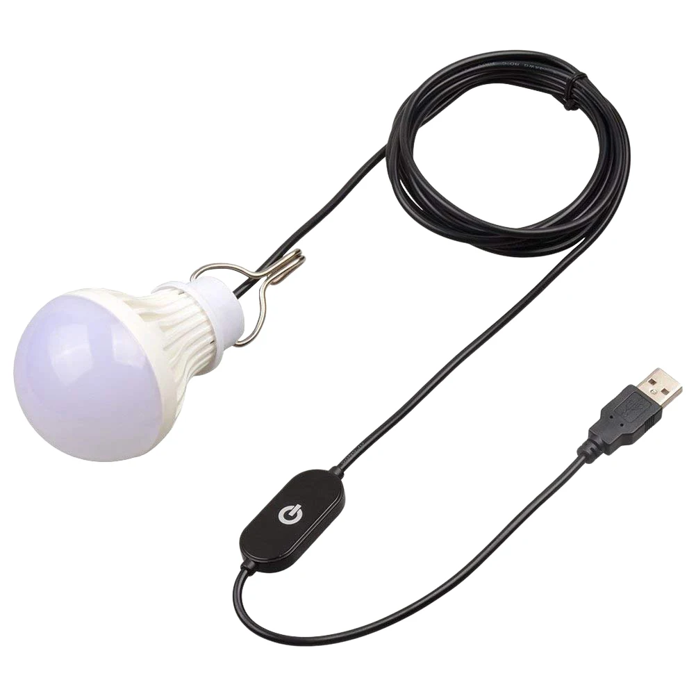 

5W Touch Sensitive LED Bulb with USB Cord Energy Saving Emergency Lamp for Room Basement Rv Travel Outdoor Adventures Warm White