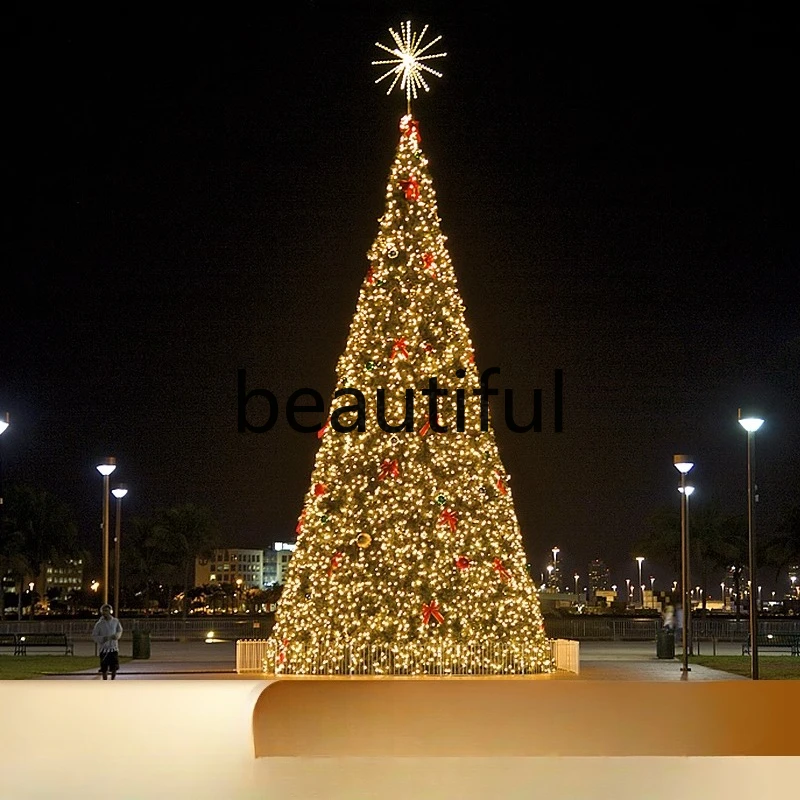 

Large Christmas tree 5/6/8/10m frame tree outdoor waterproof luminous Christmas decoration scene square layout