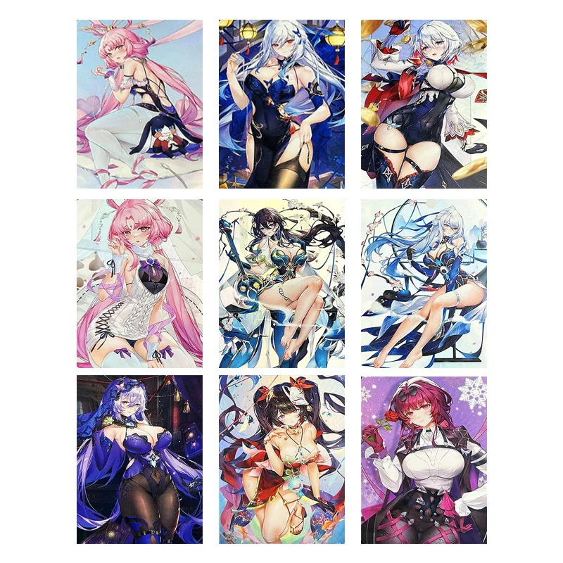 

Anime Goddess Story Characters Elysia Raiden Mei Fu Hua Yae Sakura Kafka Diy Collectible Card Christmas Birthday Gifts Game Toys