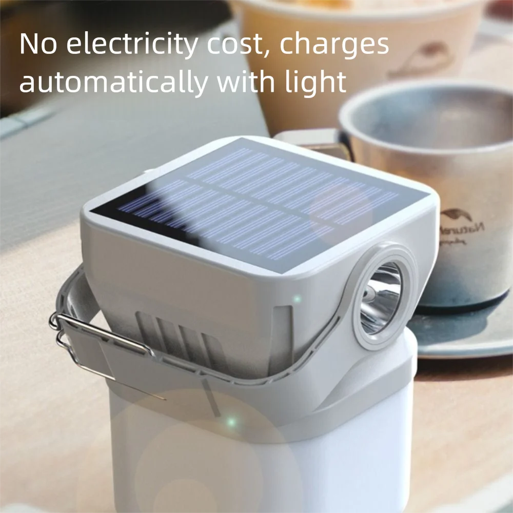 

Многофункциональный перезаряжаемый солнечный фонарь для кемпинга, водонепроницаемая аварийная лампа для палатки, сильная яркость, светильник для кемпинга, уличный