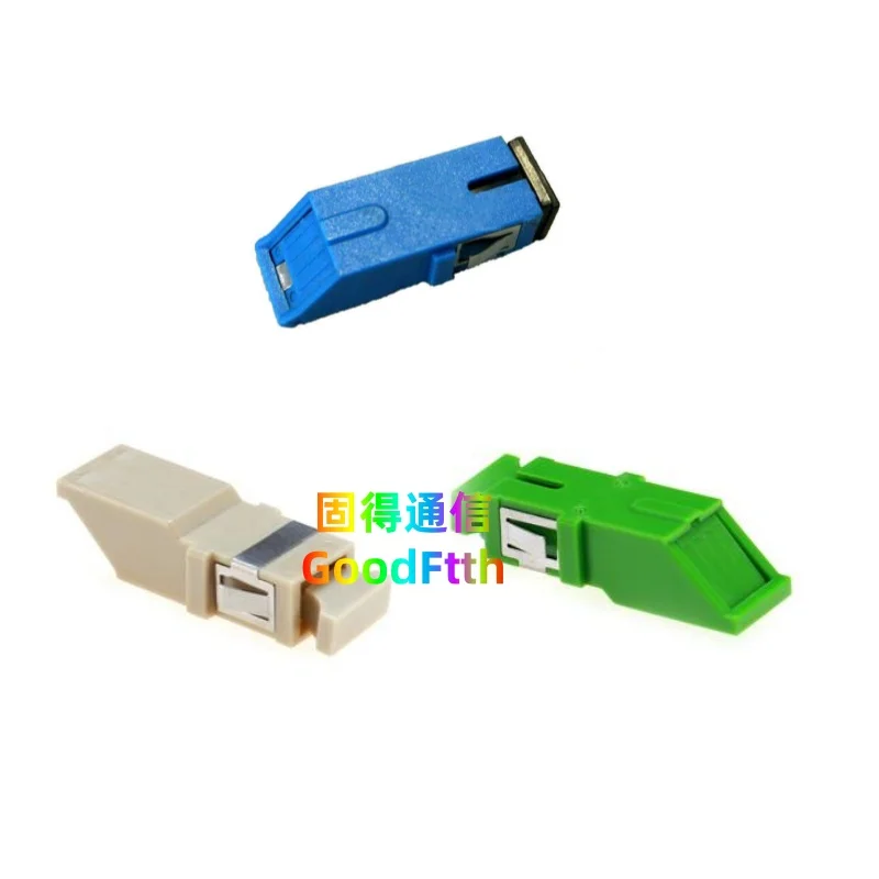 Fiber Adapters SC-SC Simplex Adaptors Flangeless with Inner Shutter Zirconia Sleeve Premium Loss Couplers GoodFtth