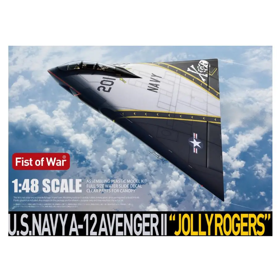 

Collect UA48006 1/48 U'S.NAVY A-12 AVENGER II“JOLLY ROGERS” Limited Edition Kit