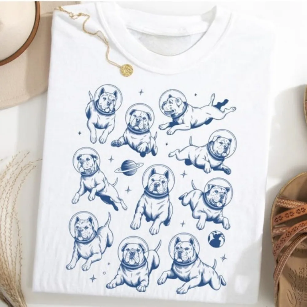 ケーンコルソシャツ スペースドッグTシャツ 宇宙飛行士コルソTシャツ ギャラクシードッグ愛好家ギフト ガーディアンドッグスペースシャツ 美的服