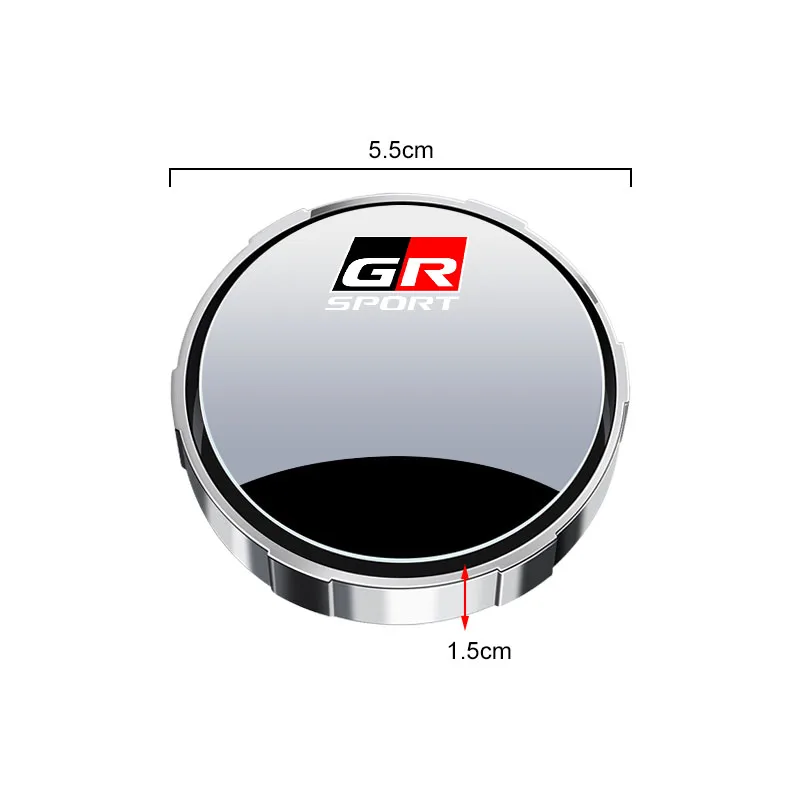 مرآة الرؤية الخلفية للسيارة مرآة دائرية صغيرة عالية الوضوح مرآة مساعدة واسعة الزاوية لتويوتا فورتشنر Chr يارس Trd كورولا