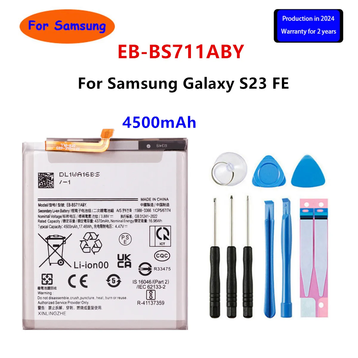 Brand New Battery EB-BS918ABY EB-BS711ABY For Samsung Galaxy S23/S23 Plus S23 + /S23 Ultra 5G /S23 FE Phone Batteries image 5