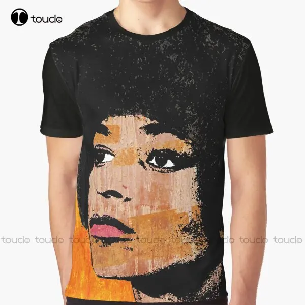 

Angela Davis (Color) Graphic T-Shirt Custom Aldult Teen Unisex Digital Printing Tee Shirts Custom Gift Xxs-5Xl Streetwear