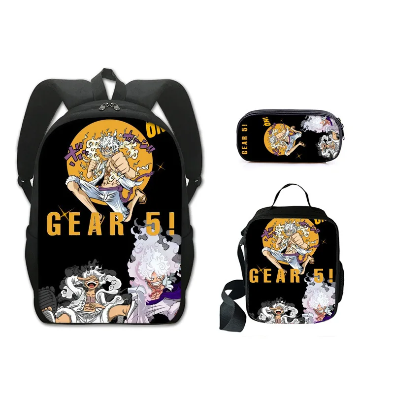 One Piece New Cartoon Student Schoolbag Large Capacity Casual and Lightweight Cute Waterproof Stain-Resistant Backpack