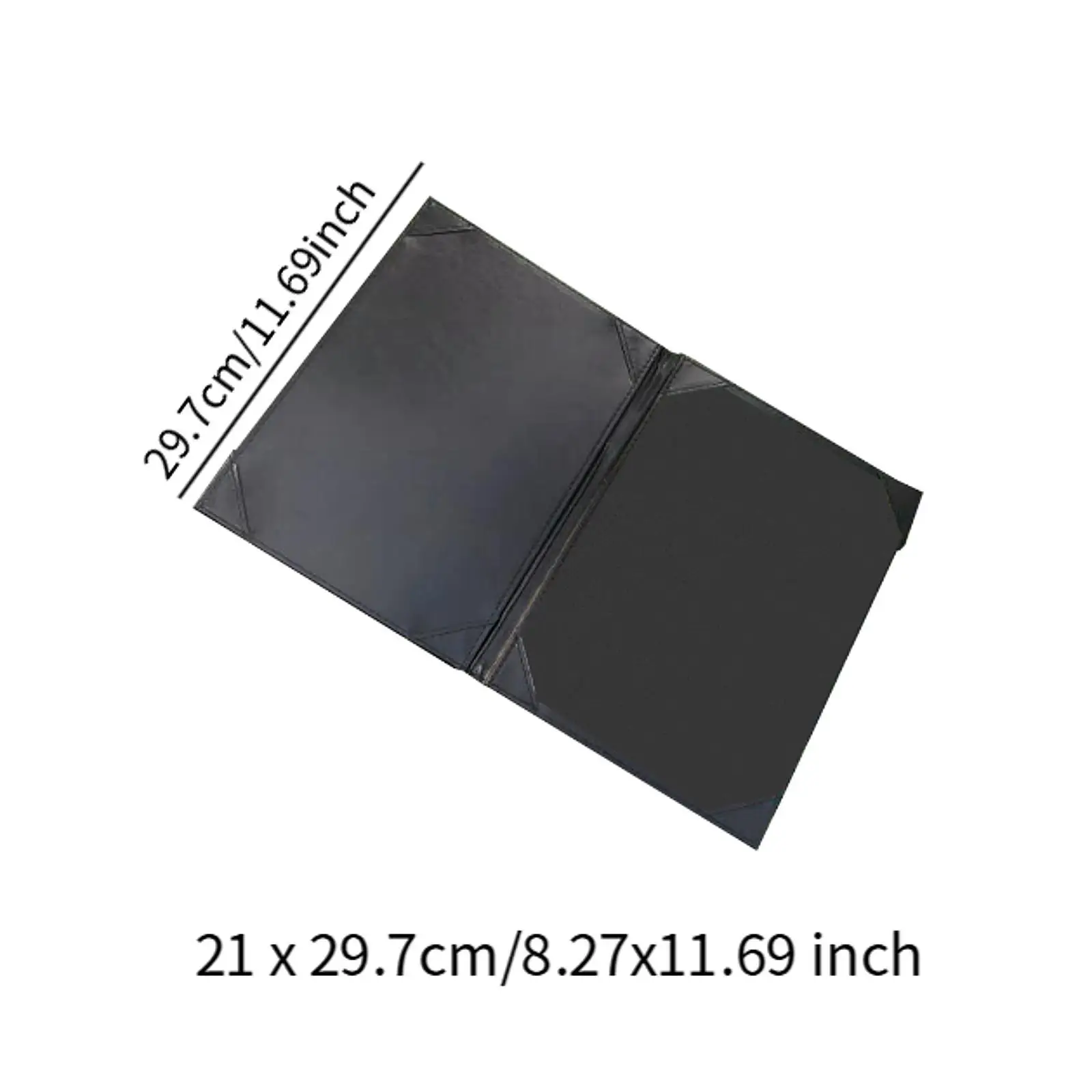 Restaurant Menu Cover Cheque Book Holder PU Leather Cafe Bar Diner Practical Restaurant Guest Check Holder Hotel Menu Folder