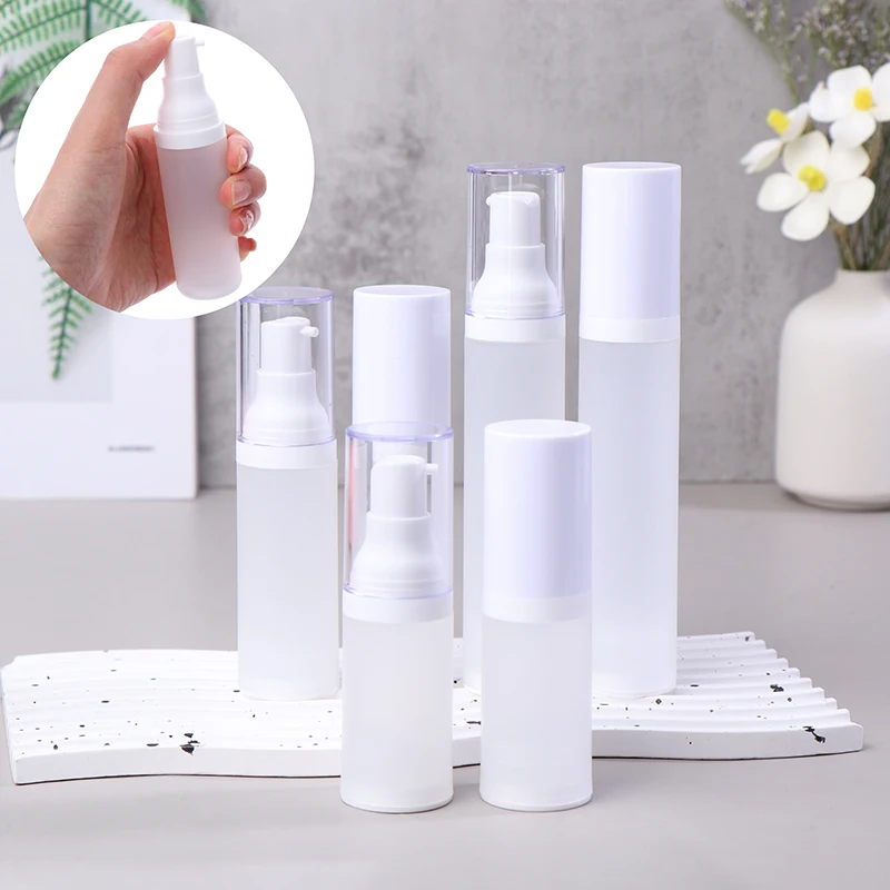 1Pcs Portable Vacuum Refillable Bottles Cosmetic Lotion Cream Container Travel Pump Bottle 20ML 30ML 50ML PackagingTools