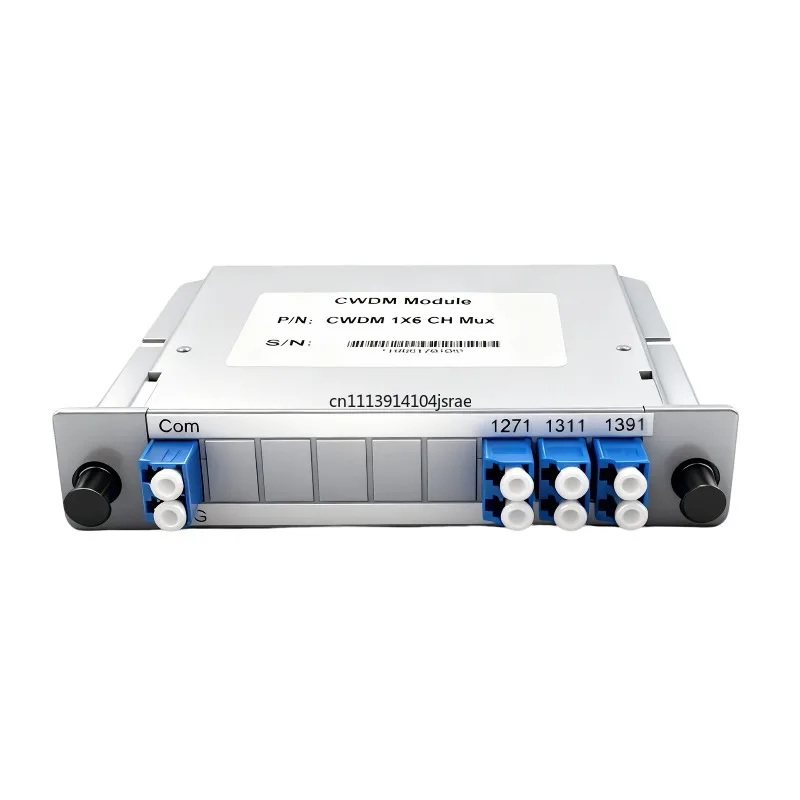 12CH CWDM Mux Demux 1271‑1571nm Passive Wavelength Division Multiplexer Compatible With 10G 25G 10km Optical Module