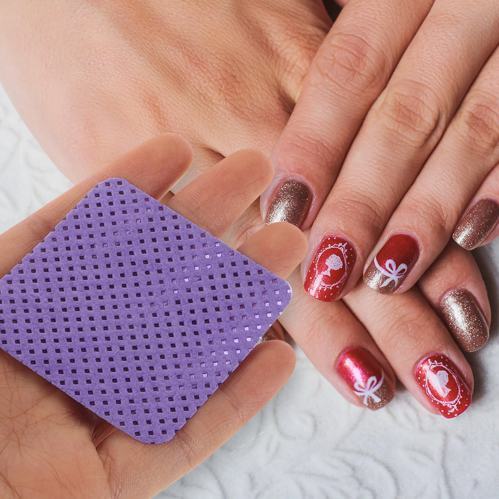 

1200Pcs Nail Polish Remover Pads Individually Wrapped Soft Non-Woven Wipes for Polish Glue Removal Travel-Friendly Nail