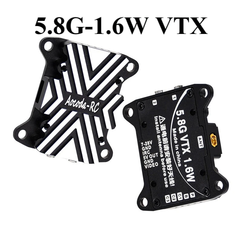 5.8G 1.6W Image Transmit Device Aocoda RC 3016 Analog Module Long Range Signal Accessory For FPV Flight Model Visual Parts