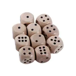 10 PCS Wooden Dice Point D6 Cubes Round Corner 6 Sided Bar Pub Club Party Kid Toys Board Games Dice for Adults 20mm