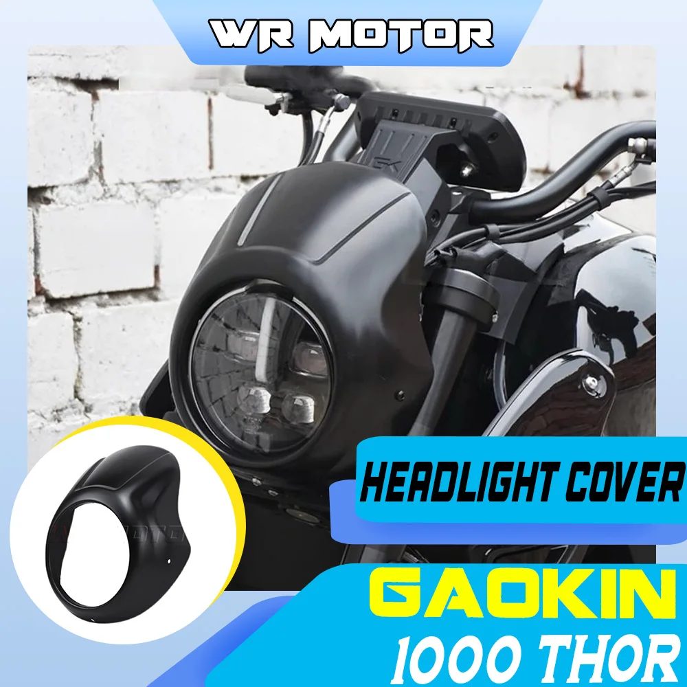 Retro Head Cowl Wind Deflector Fairing For OEM Headlight Decor Cover Fit GAOKIN 650 Thor Motorcycle Mod Accessories