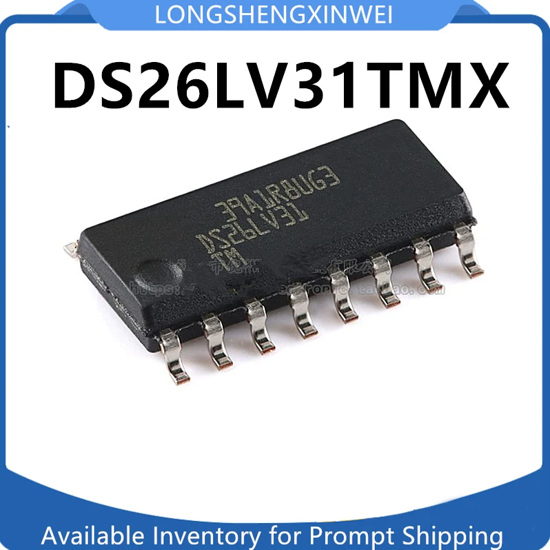 1PCS DS26LV31TM DS26LV31TMX/NOPB SOIC-16 Original Four Way Differential Line Driver Chip