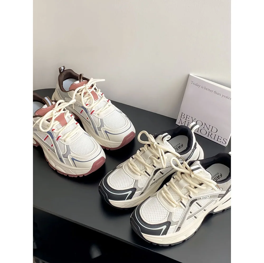 2024 Spring New Women Thick Sole Sports Outdoor Shoes Breathable Women Casual Shoes Lightweight/Comfortable Women Shoes 24-215