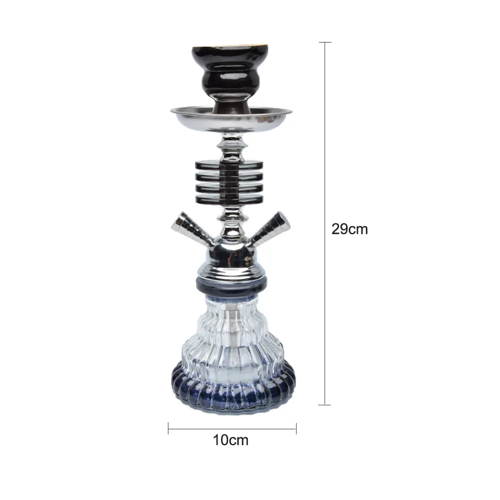 Glass Shisha Pipe Hookah Set Sisha Chicha Narguile Cachimba Shisha Completa Pipa Nargile Double Hoses Shisha Hookah Water Pipe