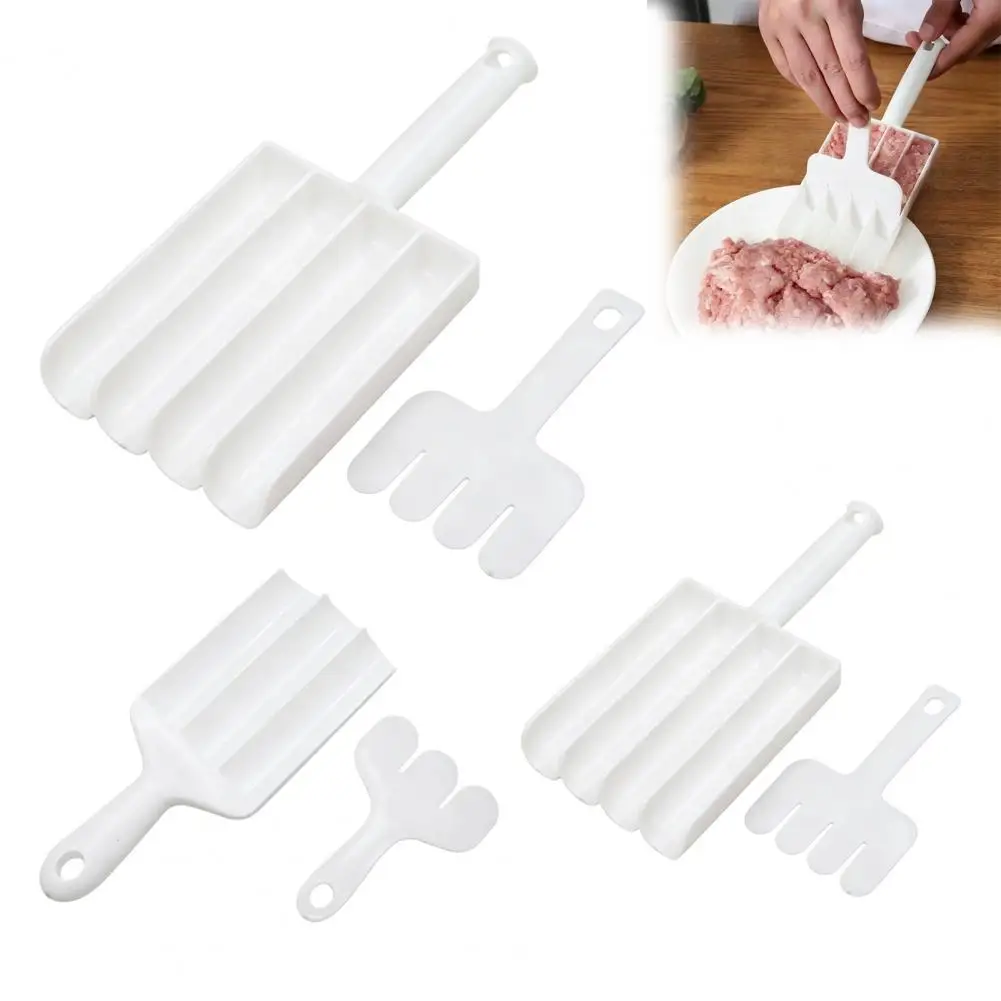 New Quadruple Meatball Maker Set Rice-Meat Dumplings Maker Fried Fish Meat Making Balls Mold Kitchen Gadgets Cooking Accessories