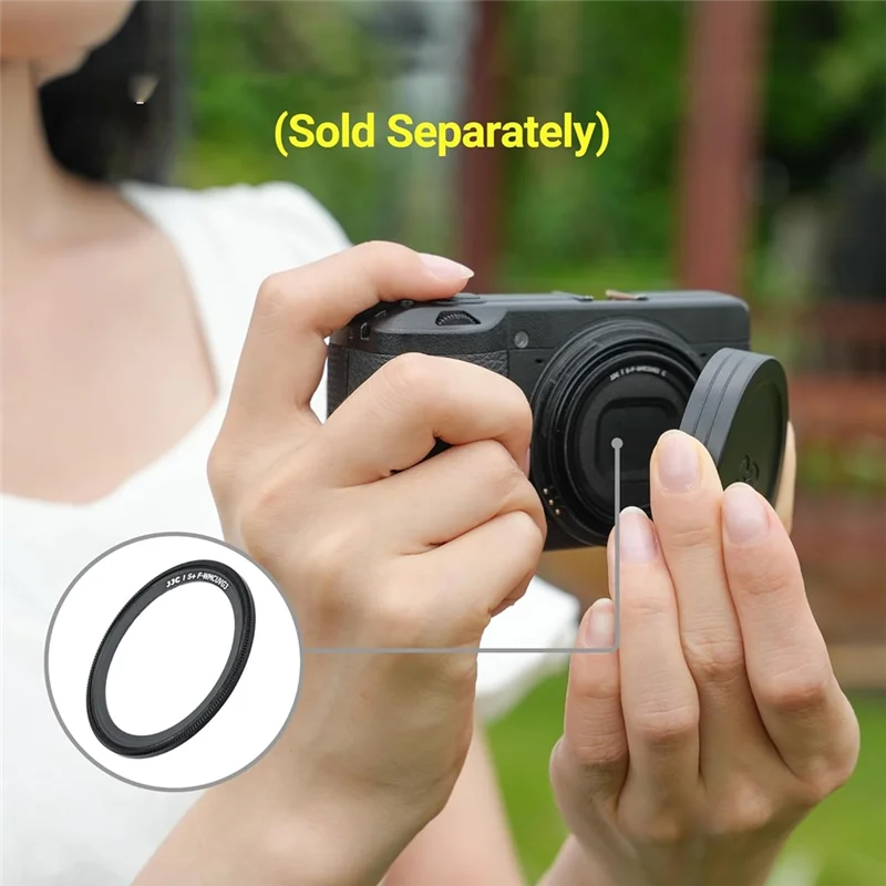 FORW-Camera Lens Cap Cover Protector Aluminum For Ricoh Gr3x HDF GR Iiix HDF GR III GR II Gr3x GR3 GR2 Photography Accessory