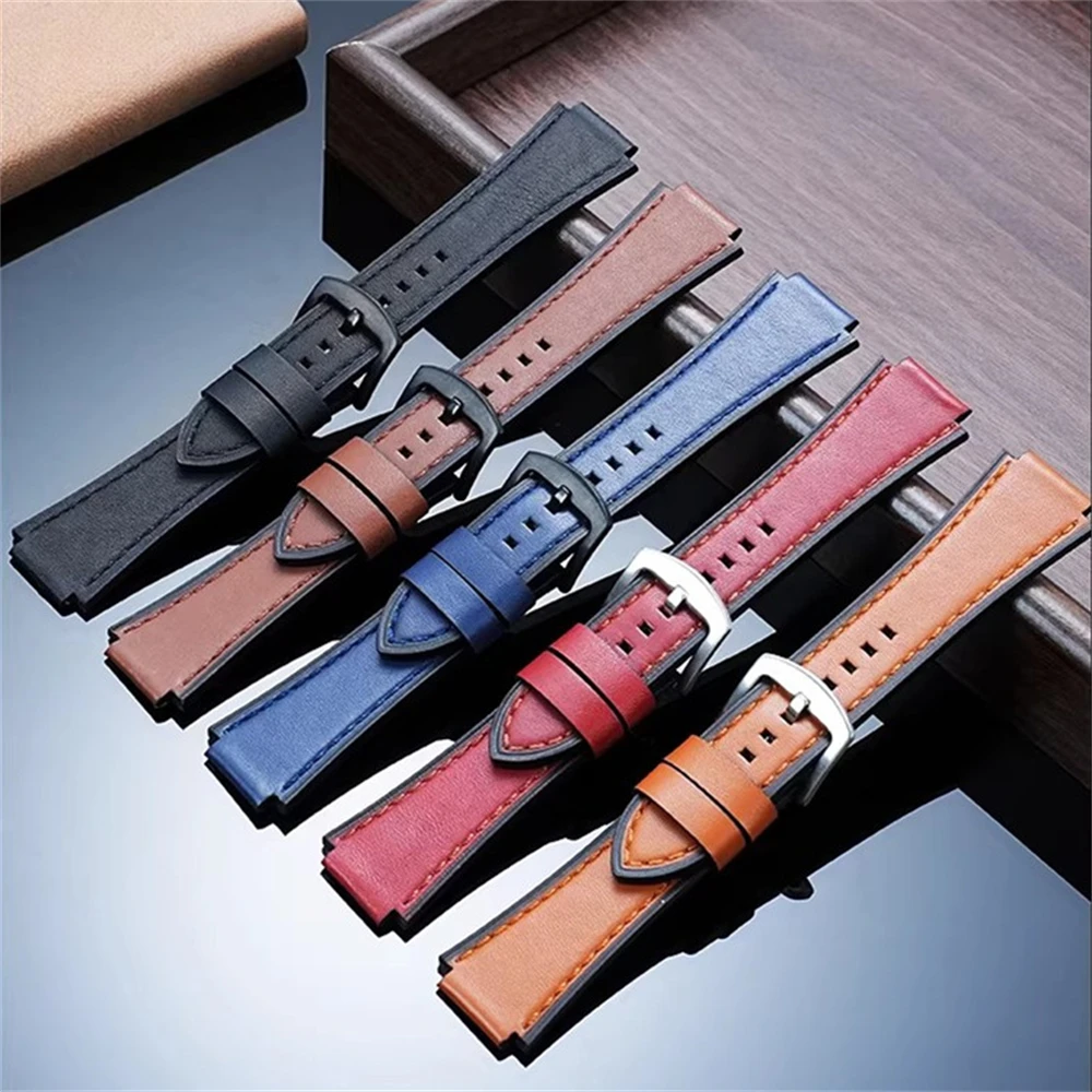 

Strap For AE1200 / 1300 / 1500 SGW-300 / 400 W-218 Genuine Leather Watch band