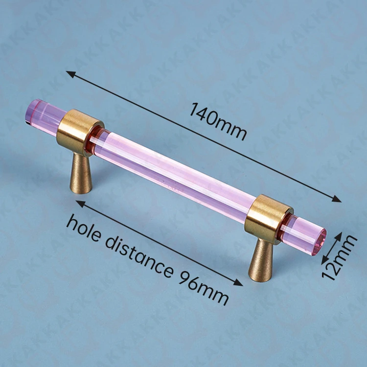 KAK 5 stücke Kristall Glas Küche Schrank Griffe Dekorative Schublade Knöpfe Reinem Kupfer Gold Tür Zieht Möbel Hardware Hardware