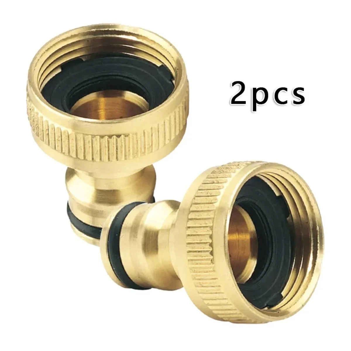 2Pcs Garden Faucet Adapter 3/4 To 1/2 Quick Connect Hose Tap Water Pipe Fittings Uses For Outdoor Irrigation System gallery 4