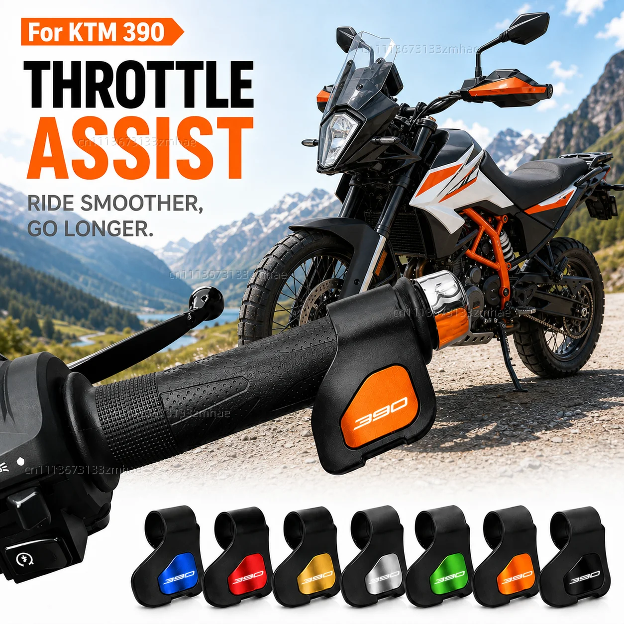 For KTM 390 ADVENTURE 390 ADV 2020-2026 and 2024 2025 Duke 390 Duke Motorcycle Throttle Assistant Clip Labor Saver Acceleration