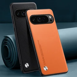 Luxury PU Leather Case For Google Pixel 9 Pro XL 9A Back Cover Silicone Full Protection Phone Case For Google Pixel 10 Pro XL 5G