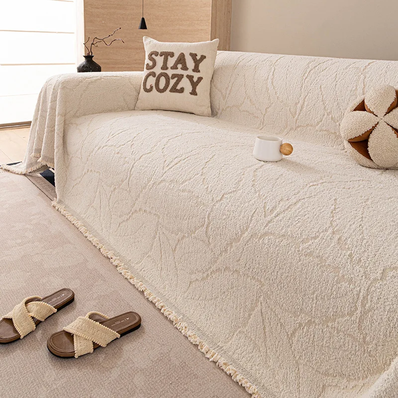 Anti Slip Sofa Towel Fully Wrapped Sofa Cover Sofa Protective Cloth Suitable for Living Room and Bedroom Decoration