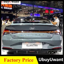 For Hyundai Elantra Avante Cn7 Spoiler 2020 2021 2022 High Quality ABS Plastic Rear Trunk Lip Spoiler Trim Car Accessories