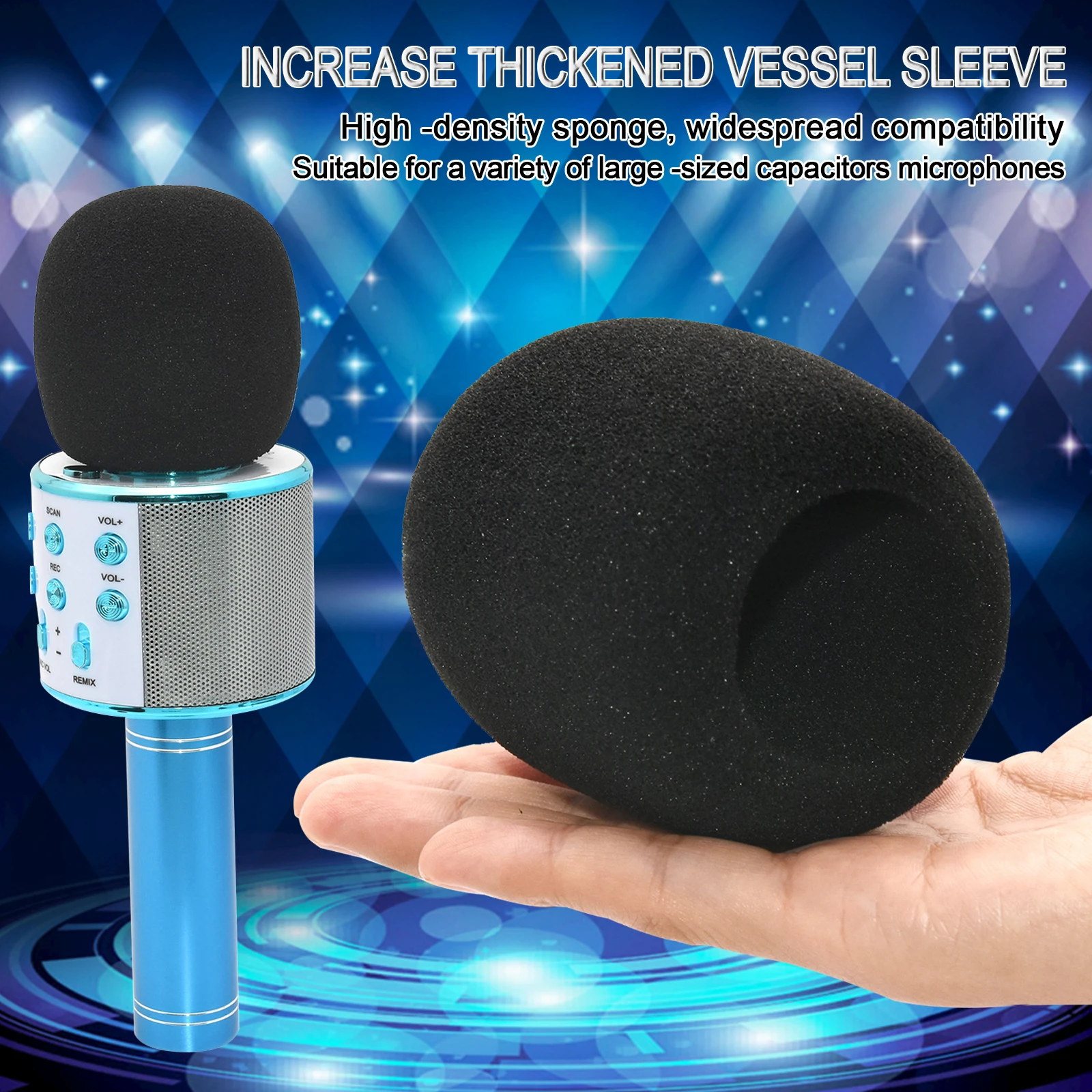 ChromLives Windscreen Microphone Windscherm Microfoon Mic Cover Windmuff, Schuim Windscherm Foam and Furry Wind Screen Compatibel met Zoom H5 H6 Draagbare Handige Recorder Harig & Foam 2Pack