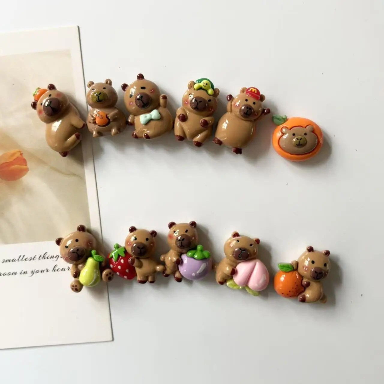 Cute Fruit Baby Resin Can't Think of Cute Magnet Photo Message Fixed Magnet