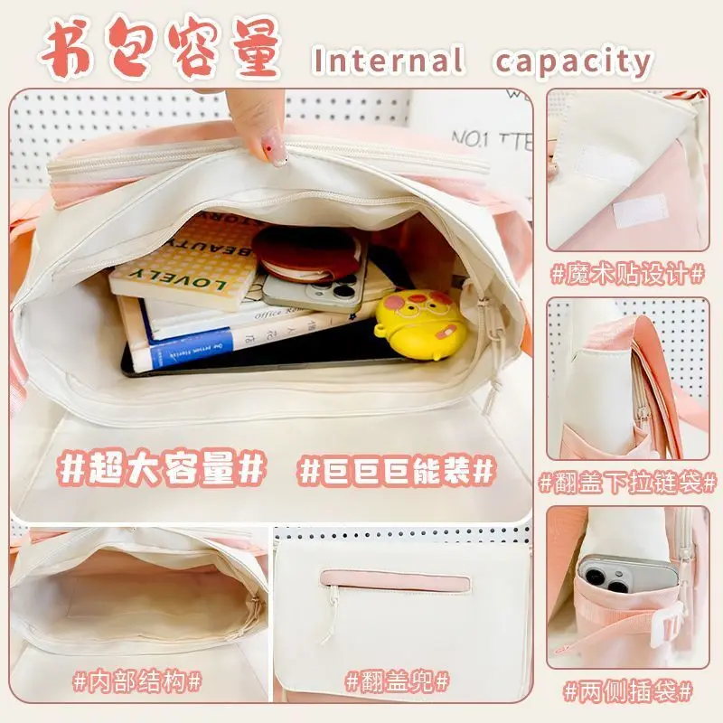 Genshin Impact Ganyu Single Shoulder Men Women, Large Capacity Crossbody For Middle And High School Students, Versatile Canvas A