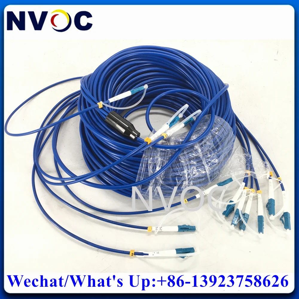 

50M 100M 150M 200M 250M 300M 6C SM G652D,4.5mm,LC-LC Armored Protected Fiber Cable Patch Cord,6Core SC ST FC LC/UPC Jumper