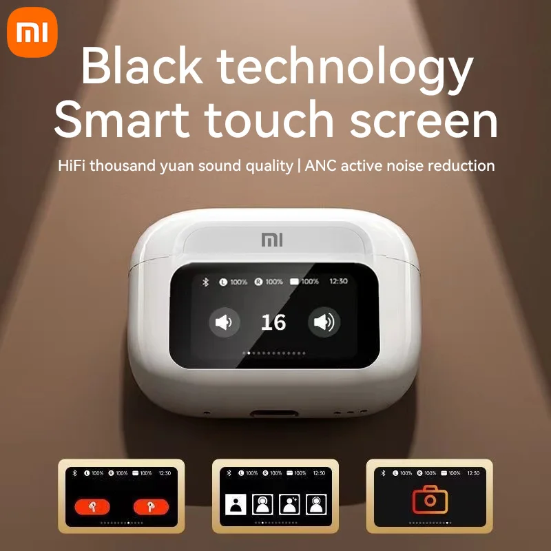 XIAOMI A9 Pro Headset Wireless Original Touch Screen ANC True TWS Noise Cancelling Earbuds Bluetooth Headphone5.3 Long Endurance