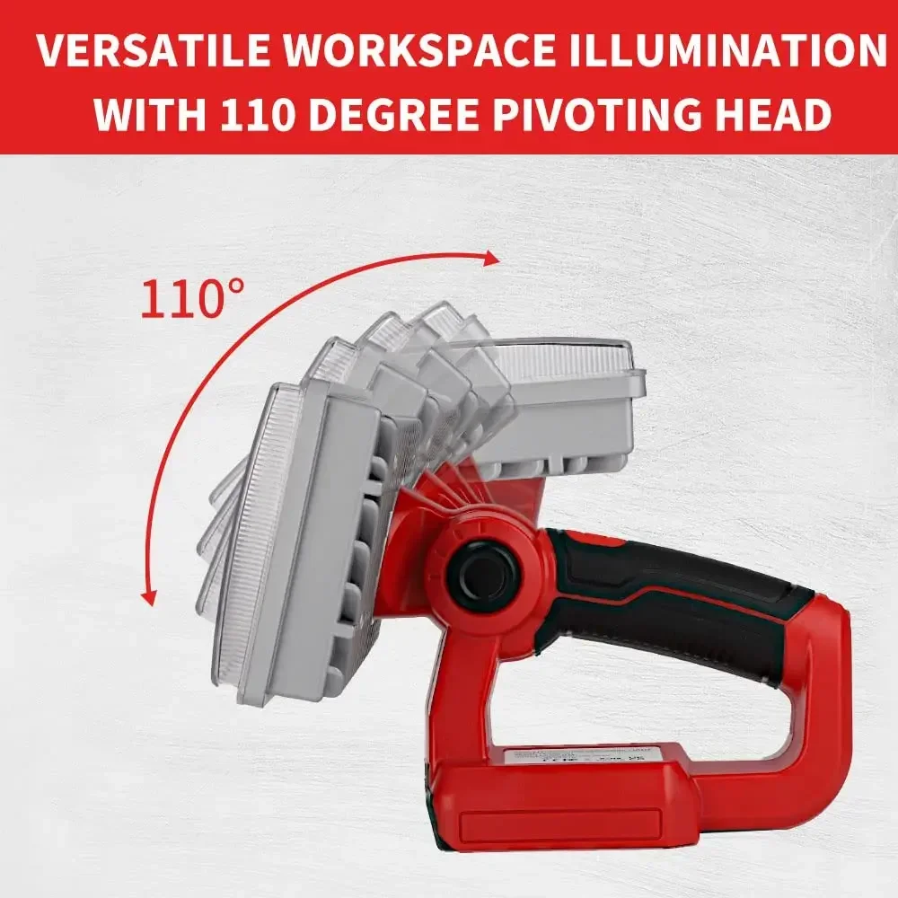 40W Cordless Torch Outdoor Camping Light LED WorkLight for Makita/DeWalt/Milwaukee/Bosch/Black&Decker/Craftsman 18-20V Batteries