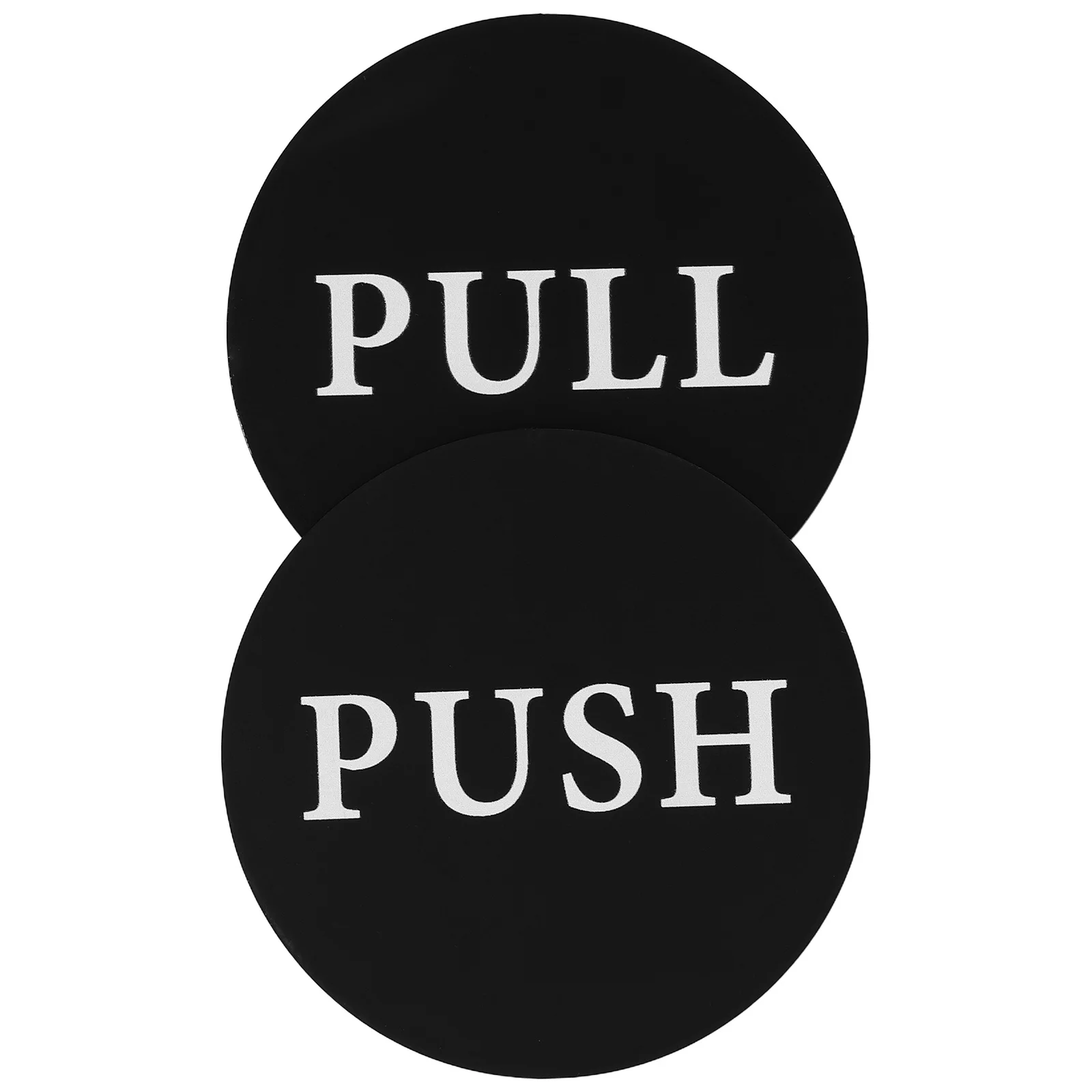 

2pcs Glass Door Signs Acrylic Push Pull Indicator For Office Home Business Hotel Cafe Store Bathroom Sliding Gate Door Safety